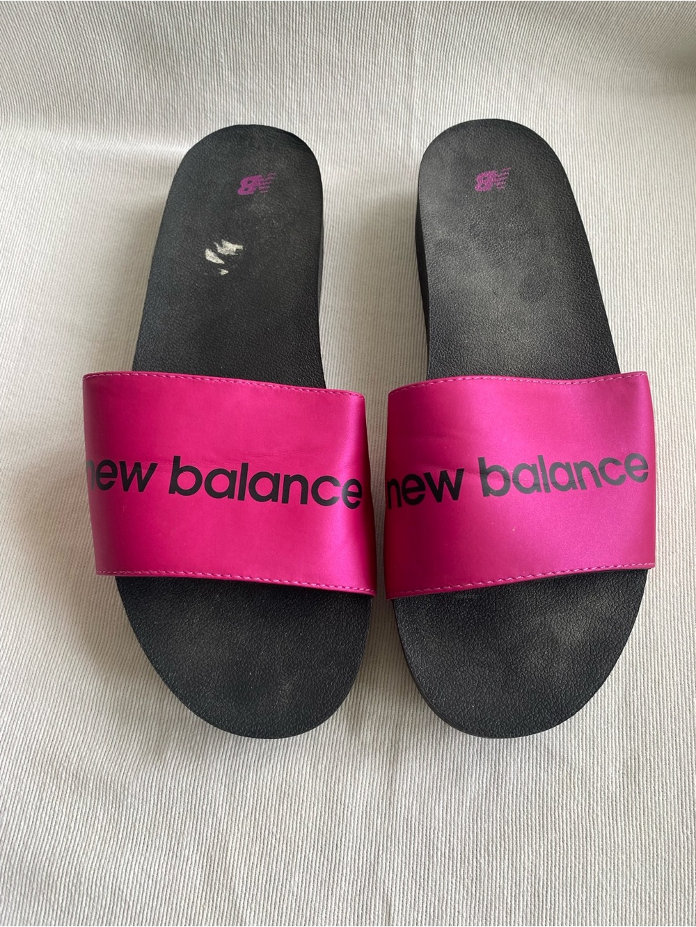 New Balance Women’s Pink Slide Sandals